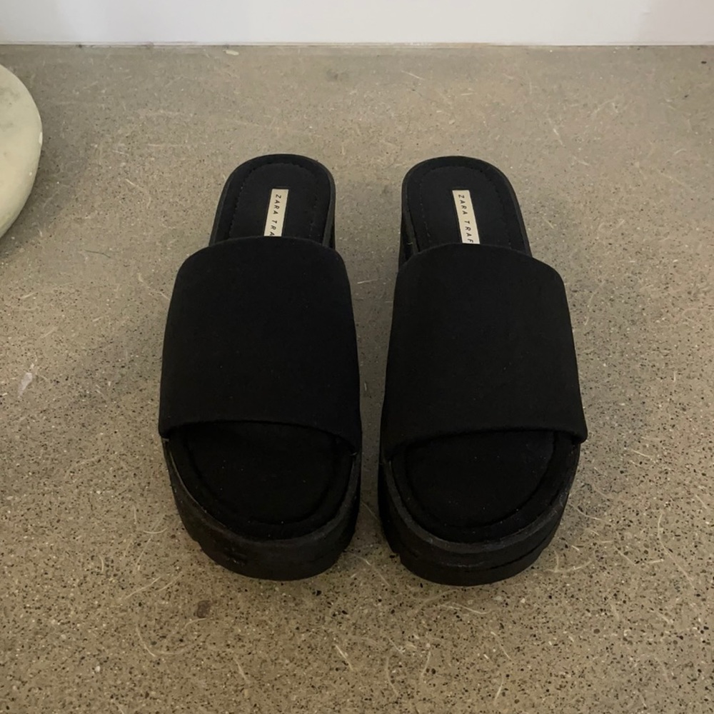 ZARA Neoprene platform sandals